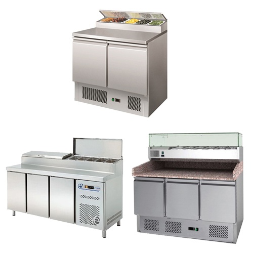 Chladiace pizza stoly + saladety