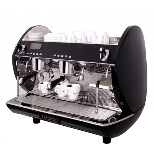 Kávovar 2 páky, turbo steamer black, 200káv/h-Carat Display control-2P/TS/BL