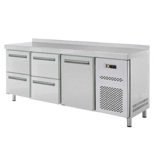 Stôl chladiaci, 1 x dvere, 4 x zásuvka-RT-3D-1D4Z