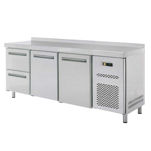 Stôl chladiaci, 2 x dvere, 2 x zásuvka-RT-3D-2D2Z